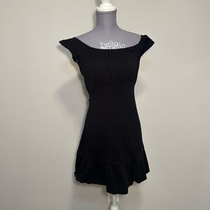 Elegant Black Off-Shoulder Dress